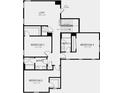 Second floor plan featuring three bedrooms, two bathrooms, and a loft area at 6912 Prairie Oak Way, Nokomis, FL 34275