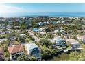 Aerial view of a single-Gathering home near the beach at 5302 Las Rosas, Sarasota, FL 34242