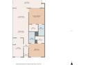 Two bedroom, two bathroom floorplan at 1201 56Th W St, Bradenton, FL 34209