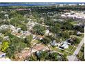 High-altitude aerial view showcasing the home's location within a residential neighborhood at 1016 38Th W St, Bradenton, FL 34205