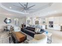 Open floor plan showcasing a modern kitchen and living area at 4707 Arpino Ct, Bradenton, FL 34211