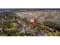 Aerial view highlighting the property's location in a community setting at 5231 Brassy Loop, North Port, FL 34287