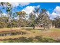 Picturesque pond view in front of the house at 7321 Proctor Rd, Sarasota, FL 34241