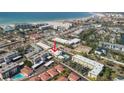Aerial view showing building location near beach at 6703 Midnight Pass Rd # 208, Sarasota, FL 34242