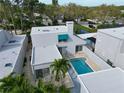 Aerial view of the home, highlighting its private pool and patio area at 11213 Veranda Ct, Bradenton, FL 34209