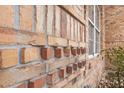 Detailed view of the unique brick exterior at 2957 Wilderness E Blvd, Parrish, FL 34219