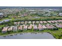 Property view from above, highlighting location and canal views at 5759 Benevento Dr, Sarasota, FL 34238