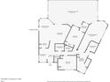 Detailed floor plan showcasing the layout of the first floor, including kitchen, bedrooms, and living areas at 4708 Clipper Dr, Bradenton, FL 34208