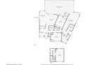 Detailed floor plan showcasing the layout of the first floor, including kitchen, bedrooms, and living areas at 4708 Clipper Dr, Bradenton, FL 34208