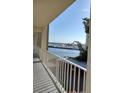 Balcony view of the marina and waterfront at 1600 1St W Ave # 304A, Bradenton, FL 34205