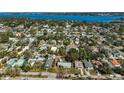 Aerial view of the property in a neighborhood near the water at 2302 8Th W Ave, Bradenton, FL 34205