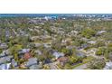 Bird's-eye view showcasing the property's location and surrounding neighborhood with city views at 2377 Burton Ln, Sarasota, FL 34239