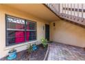 Charming front entry featuring paver patio and space for plants at 3810 75Th W St # 123, Bradenton, FL 34209