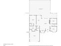 Detailed floor plan of the home's layout, including room dimensions and features at 9716 28Th E St, Parrish, FL 34219