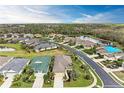 Beautiful aerial view of a housing community with ponds and well maintained landscaping and roadways at 12343 Halfmoon Lake Ter, Bradenton, FL 34211
