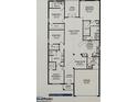 Detailed floor plan showcasing a spacious layout with four bedrooms, three bathrooms, and a large Gathering room at 2675 Averland Loop, North Port, FL 34287