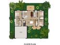Detailed home floor plan showcasing a modern layout with bedrooms, a kitchen, and a lanai at 3299 Pinetree St, Port Charlotte, FL 33952