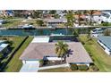 Beautiful waterfront property with a screened-in pool, boat dock, and canal access in a serene community at 1541 Shelburne Ln, Sarasota, FL 34231