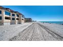 Direct beach access, with stunning views of the sand and gulf, just steps from the complex at 1760 Gulf Blvd # 603, Englewood, FL 34223