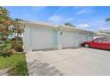 Attached garages of the condos in the community with parking at 5743 Sabal Trace Dr # 101B57, North Port, FL 34287