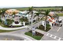 A landscaped community entrance with the Lennar sign, model homes and a 'Now Selling' sign at 5628 Summit Point Cir # 103, Bradenton, FL 34210