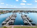 Waterfront community featuring boat docks, multiple boats, and beautiful real estate at 1805 7Th St E, Palmetto, FL 34221