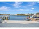 Breathtaking water view from the private dock, showcasing the serene surroundings at 15 Seaside Ct, Holmes Beach, FL 34217