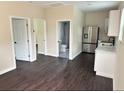 An open kitchen with stainless steel appliances and modern fixtures at 1739 16Th S Ave, St Petersburg, FL 33712