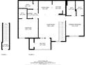 Detailed floorplan layout for the property, highlighting room dimensions and layout at 8926 Manor Loop # 206, Lakewood Ranch, FL 34202