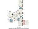 Detailed floor plan showcasing the layout of the house, including room dimensions and total square footage at 1730 Hudson St, Englewood, FL 34223