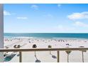 Breathtaking ocean view from the balcony, showcasing a tranquil beachside escape at 1035 Seaside Dr # 603, Sarasota, FL 34242