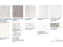 Interior selections featuring flooring, countertop, backsplash, and cabinet options for the home at 14953 Contenta Loop, Bradenton, FL 34211