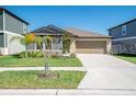 Charming single-Gathering home featuring a well-manicured lawn and a two car garage at 22111 Nebula Way, Land O Lakes, FL 34637