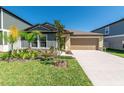 Charming single-Gathering home featuring a well-manicured lawn and a two car garage at 22111 Nebula Way, Land O Lakes, FL 34637