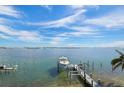 This exceptional waterfront property features a private dock with boat lift providing direct access to the open water at 110 10Th S St, Bradenton Beach, FL 34217