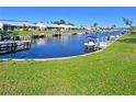 Picturesque waterfront view with private boat dock and easy access to waterways and boating at 4411 Mount Vernon Dr, Bradenton, FL 34210