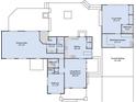 Detailed floor plan showing layout including primary suite, in law suite, kitchen, living area, and covered parking at 325 12Th W Ave, Palmetto, FL 34221