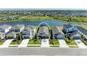 Great aerial view of a home in a neighborhood by the water. Great community! at 4253 Pond Brook Ct, Bradenton, FL 34211