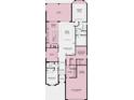 Detailed floor plan showcasing the layout of the home, including the primary suite, bedrooms, kitchen, and garage at 14919 Contenta Loop, Bradenton, FL 34211