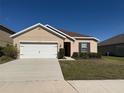 Inviting single-story home with a well-kept lawn and a two-car garage at 15517 Rose Grove Dr, Bradenton, FL 34212