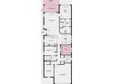 Detailed floor plan showcasing the layout of the home, including the bedrooms, kitchen, and living areas at 3169 Alba Cir, Bradenton, FL 34211