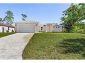 Inviting home featuring a well-maintained lawn and a two-car garage at 2364 Carpenter Ln, North Port, FL 34286