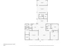 Detailed floor plan showcasing the layout of the home's various rooms, closets, and bathrooms at 4646 Gleason Ave, Sarasota, FL 34242