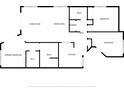 Detailed floor plan showcasing the layout of the home, including living spaces and bedrooms at 2625 Terra Ceia Bay Blvd # 206, Palmetto, FL 34221
