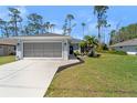 Charming single-story home featuring a well-manicured lawn, neutral paint, and an attached two-car garage at 3865 N Cranberry Blvd, North Port, FL 34286