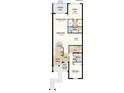 An overhead view of the floor plan highlighting the layout of the rooms in this home at 23819 Collina Way # 202, Port Charlotte, FL 33980