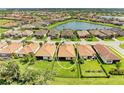Beautiful home overlooking a serene lake, with well-maintained landscaping and community amenities nearby at 10015 Marbella Dr, Bradenton, FL 34211