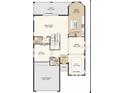 An open-concept floor plan featuring a study, great room, kitchen, dining area, and lanai at 8550 Big Dipper Dr, Sarasota, FL 34241