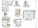 An array of options for the floor plan including outdoor kitchens and bath and garage options at 8550 Big Dipper Dr, Sarasota, FL 34241