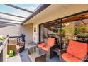Relaxing patio with comfortable seating and outdoor view at 323 Bobby Jones Rd # 323, Sarasota, FL 34232